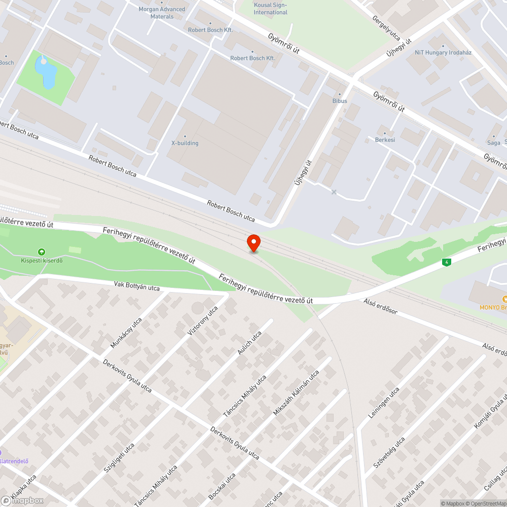 Szeméthegy a felüljáró alatt bejelentés helye