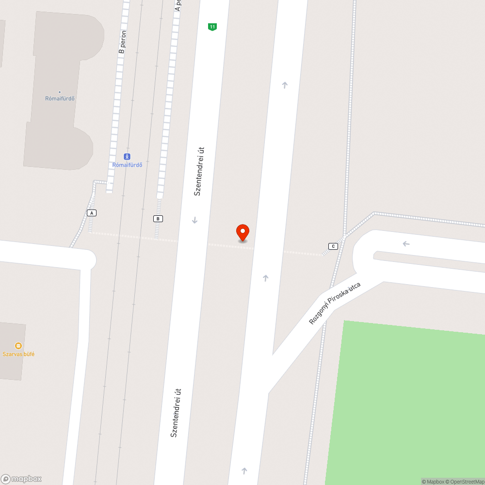 Graffitis aluljáró bejelentés helye