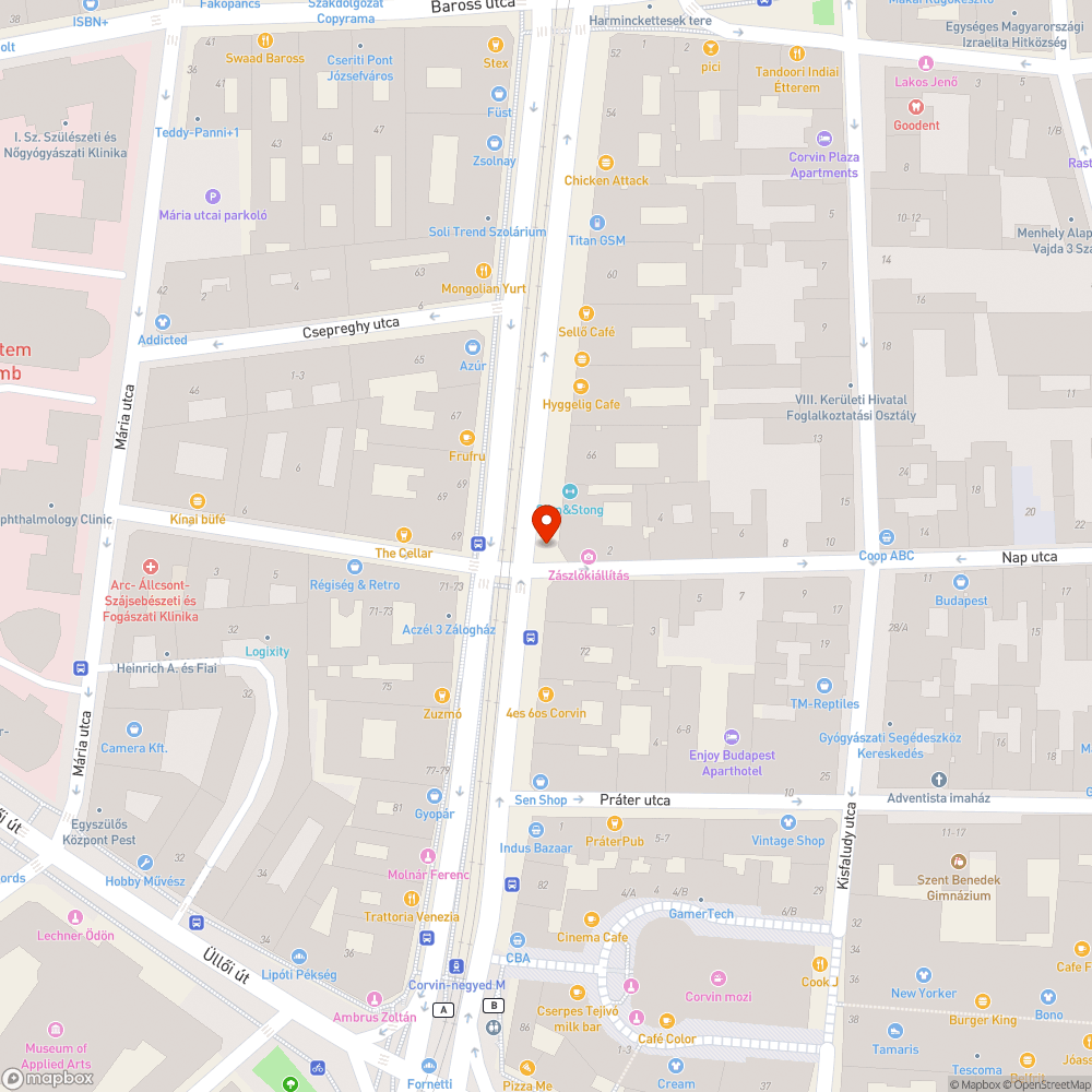 Elcsavarodott jelzőlámpa a Nap utca sarkán bejelentés helye