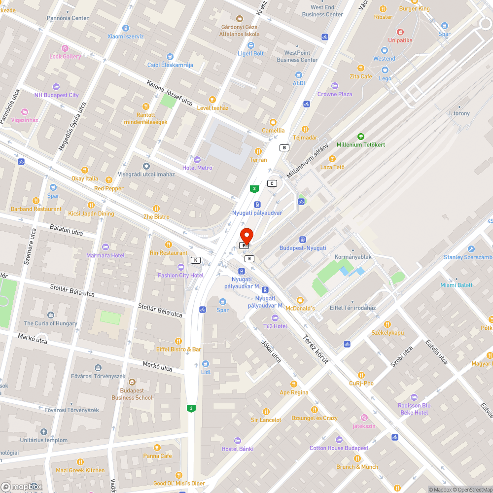 Nyugati aluljáró bejelentés helye