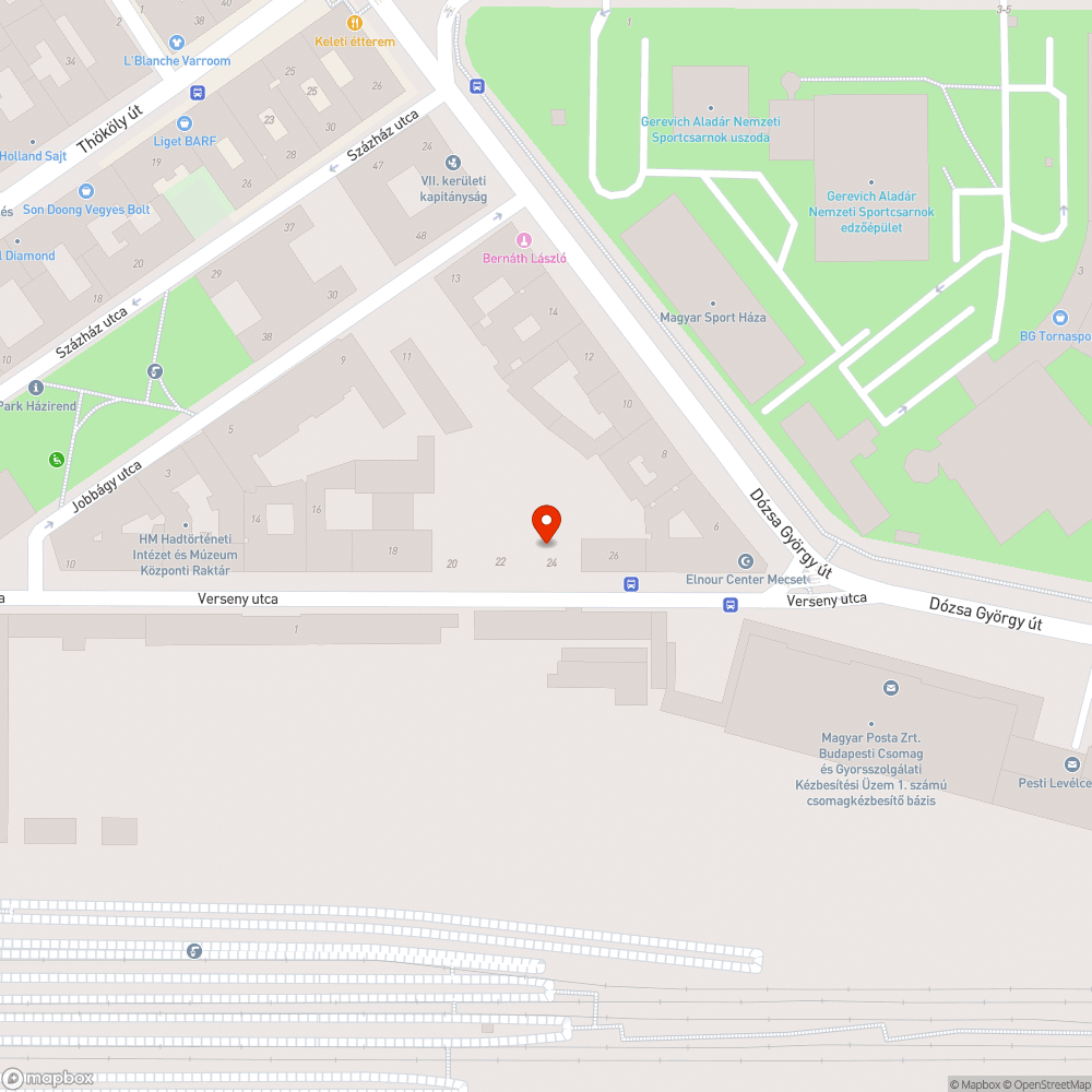 Szemét a Verseny utcában bejelentés helye