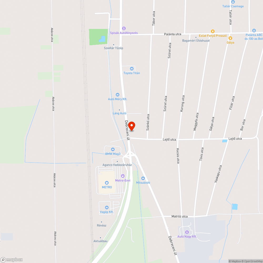 Buszmegálló állapota bejelentés helye