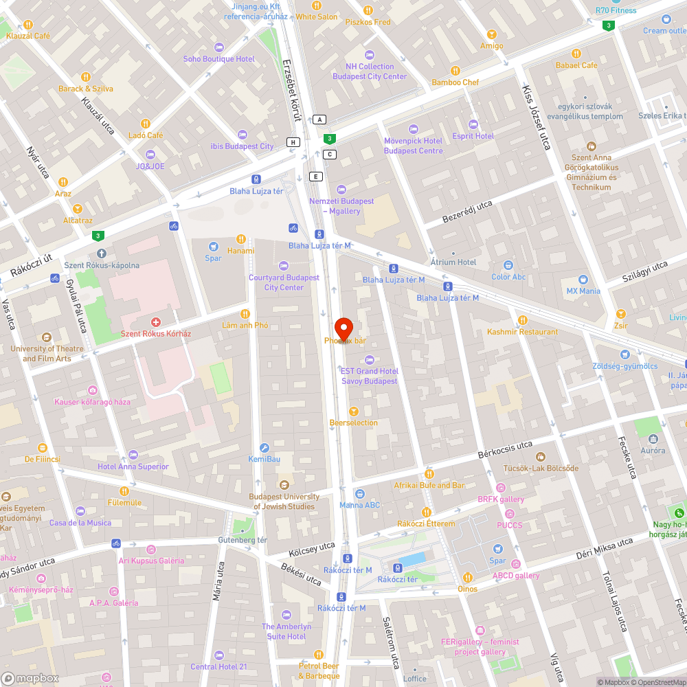 Sérült fedlap a József körút 14 előtt bejelentés helye