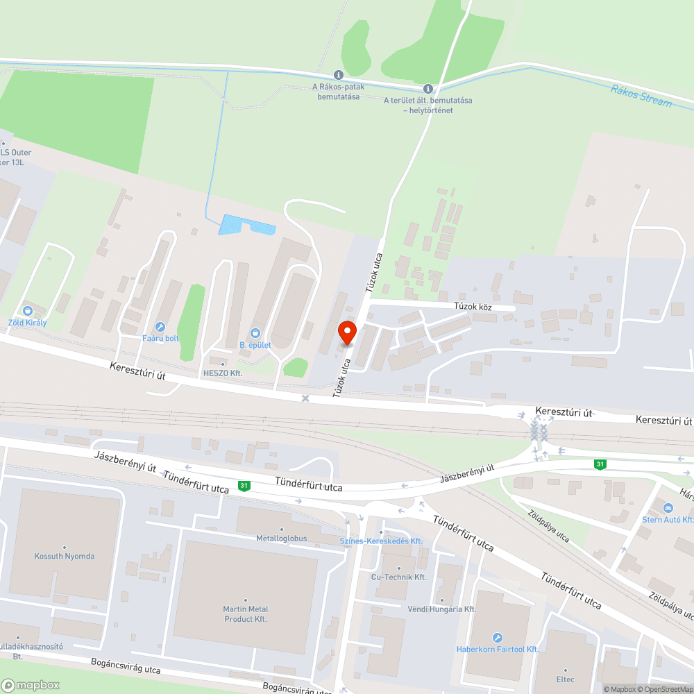 Mely kátyú a Túzok  utcában bejelentés helye