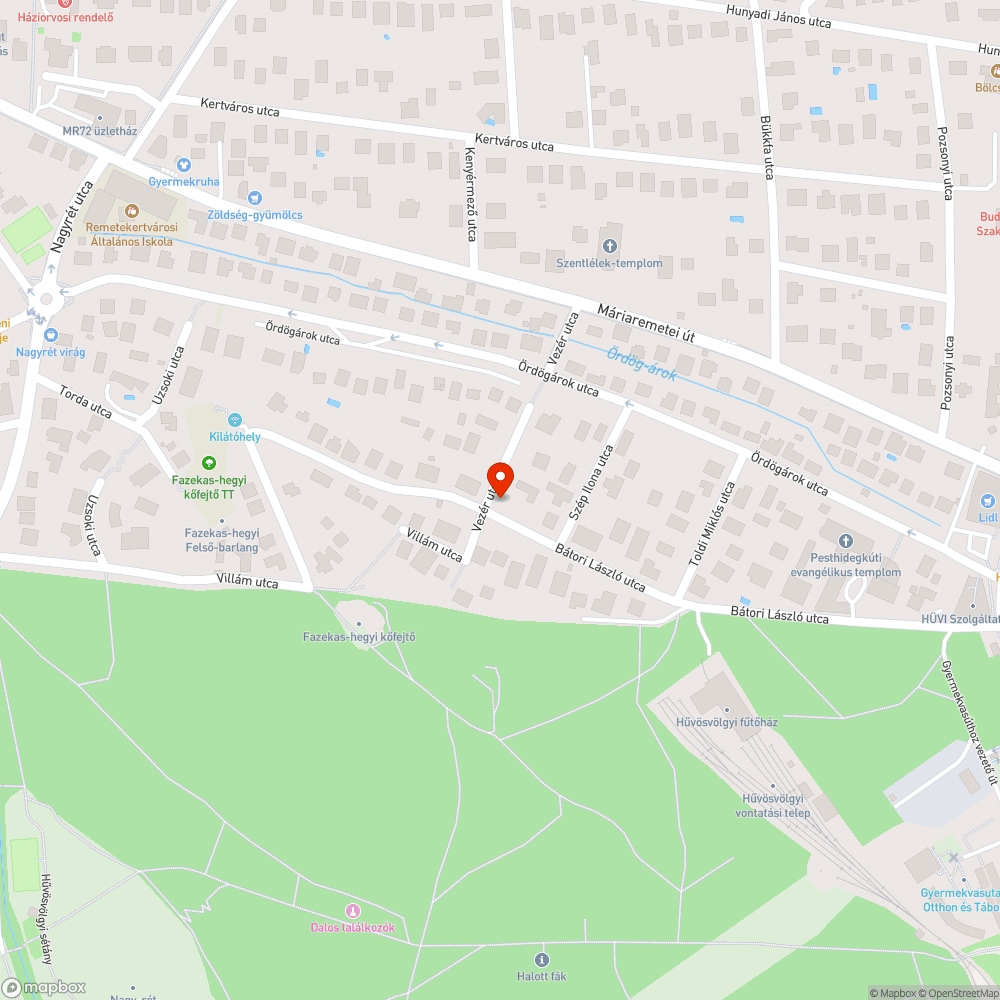 Illegális zöldhulladék bejelentés helye