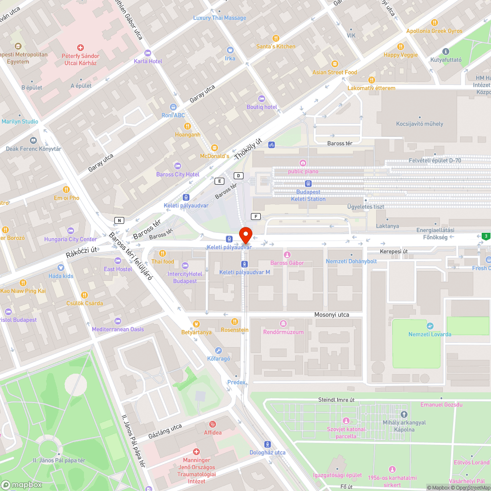 Zavaró lámpa bejelentés helye