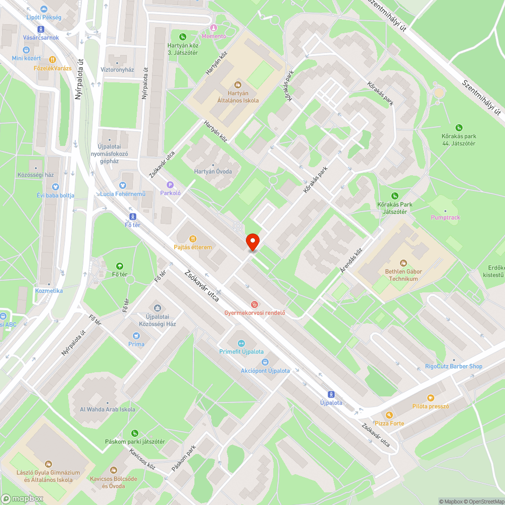 Elhagyott Corsa bejelentés helye