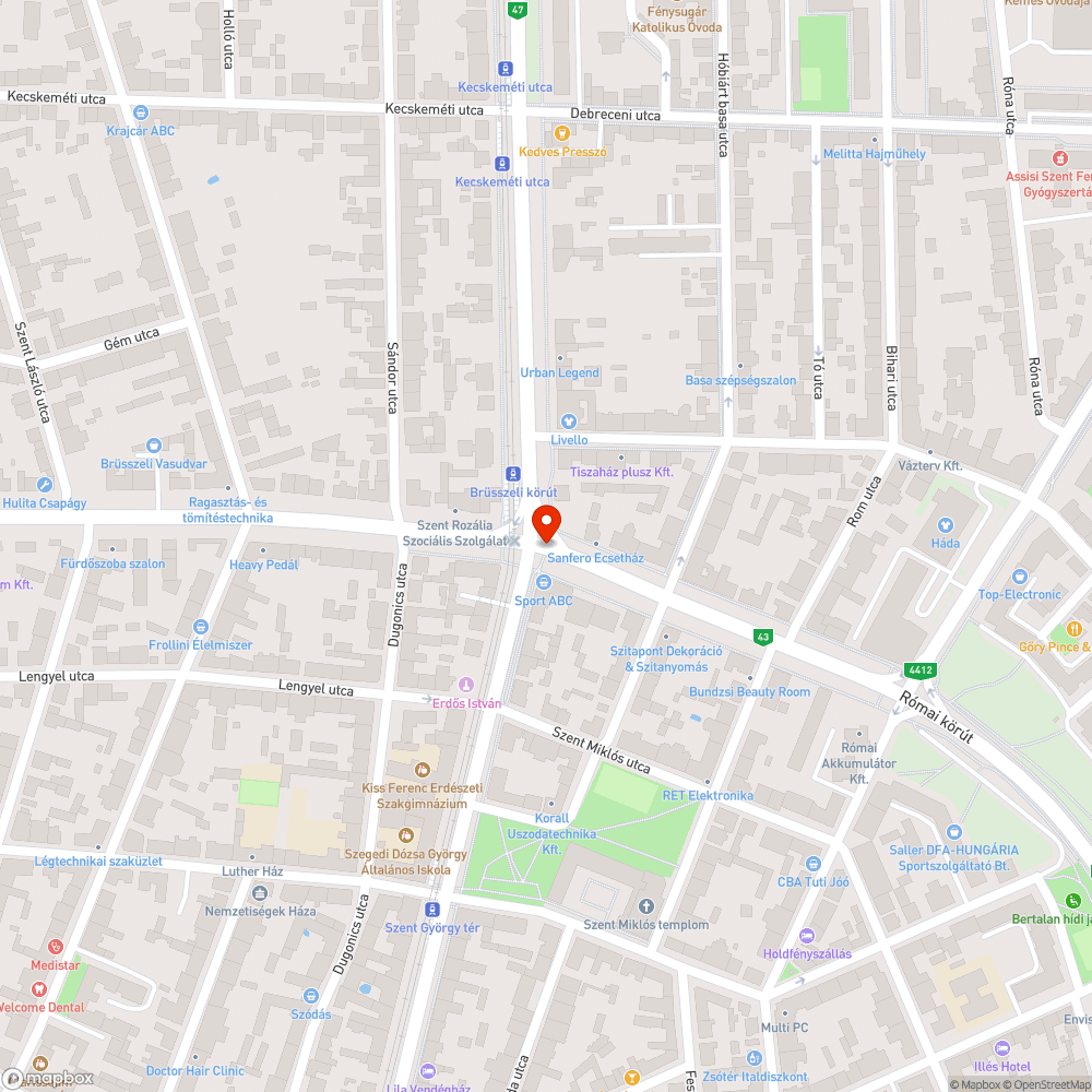 Balesetveszélyes közműszerelvények a kerékpárúton bejelentés helye