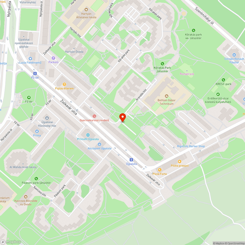 Elhagyott Opel bejelentés helye