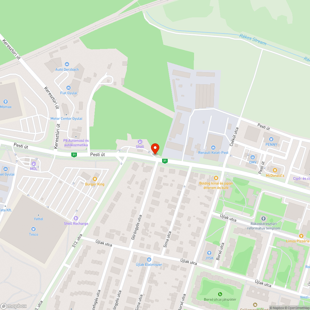 Illegális szemétlerakás bejelentés helye