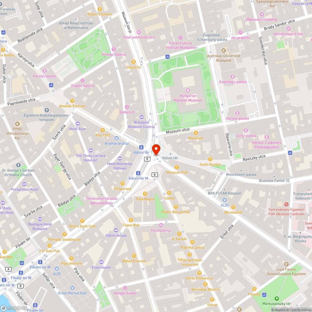 Lógó kerékpáros-lámpa a Kálvin téren bejelentés helye