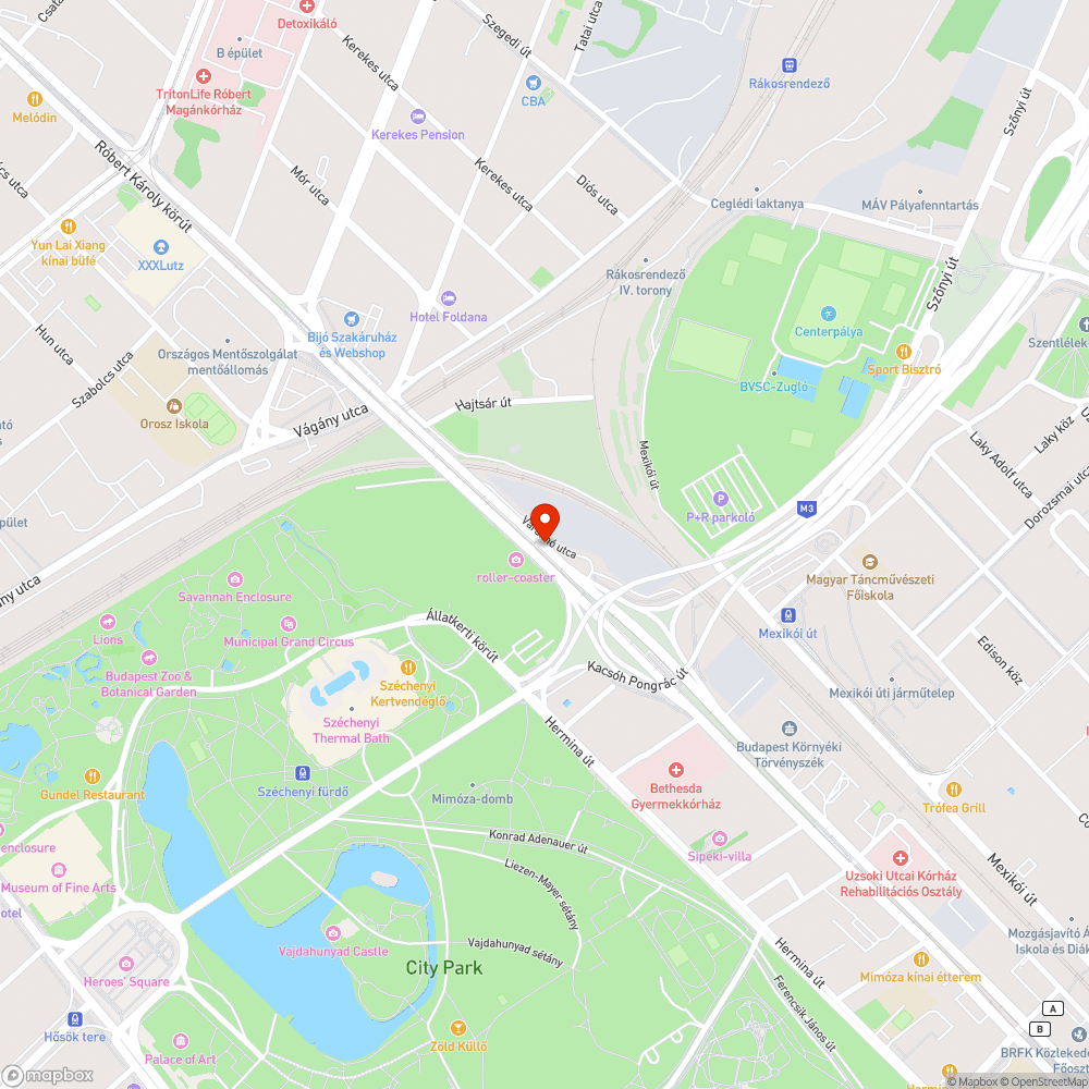 Kátyúk forgalmas helyen bejelentés helye