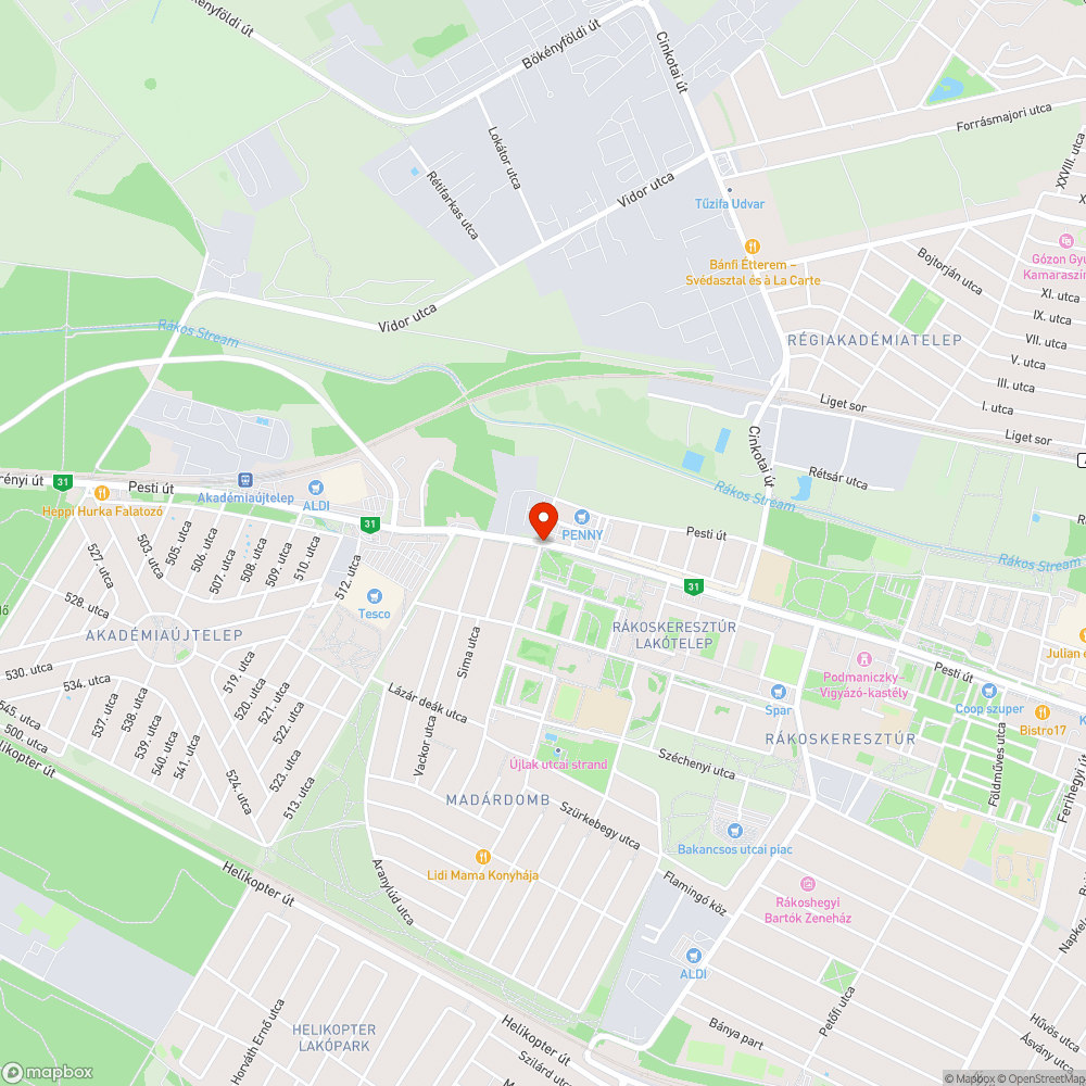 Táblák bejelentés helye