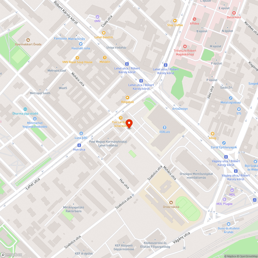 Elszaradt fa bejelentés helye