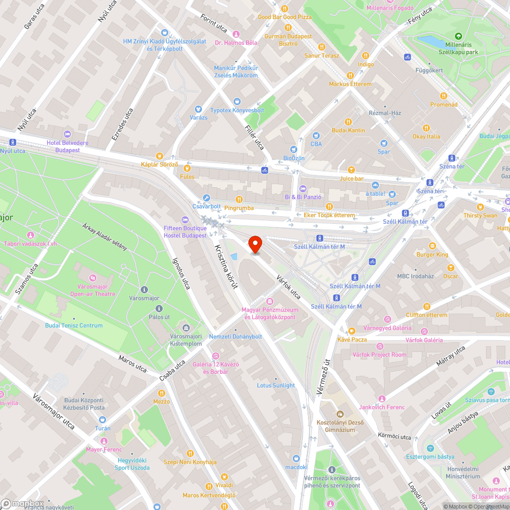 Hiányzó pad a Széll Kálmán téri 102-es busz megállójában bejelentés helye