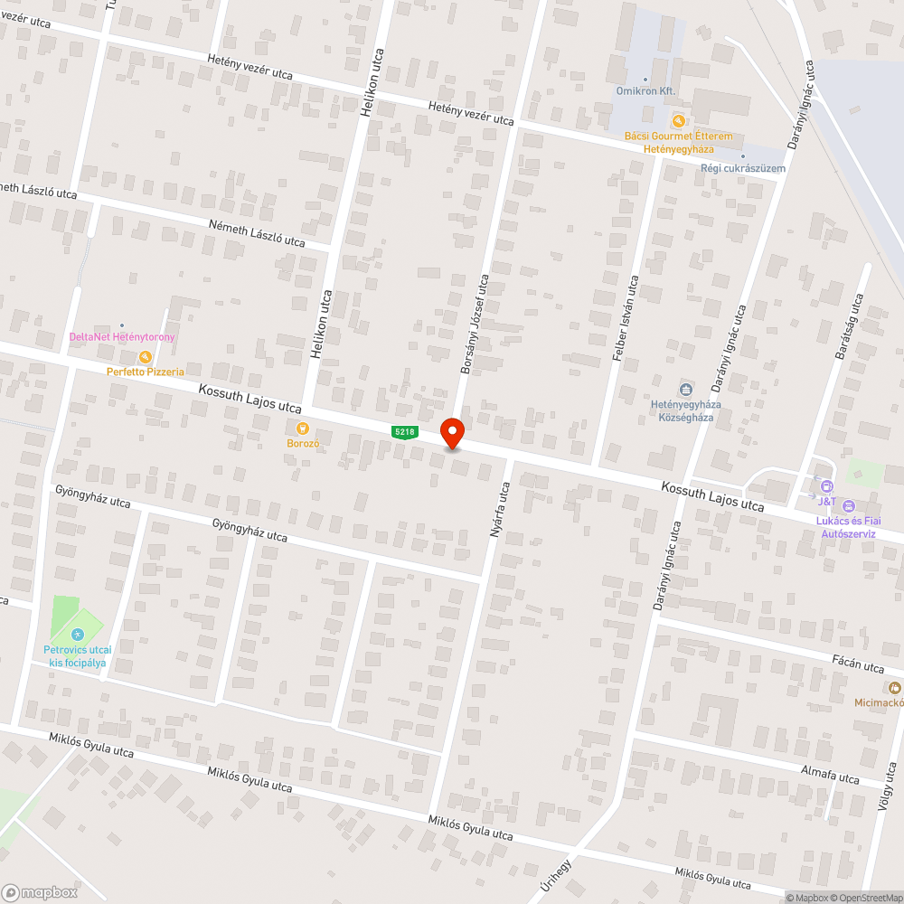 Járhatatlan járda a Kossuth Lajos utca mentén bejelentés helye