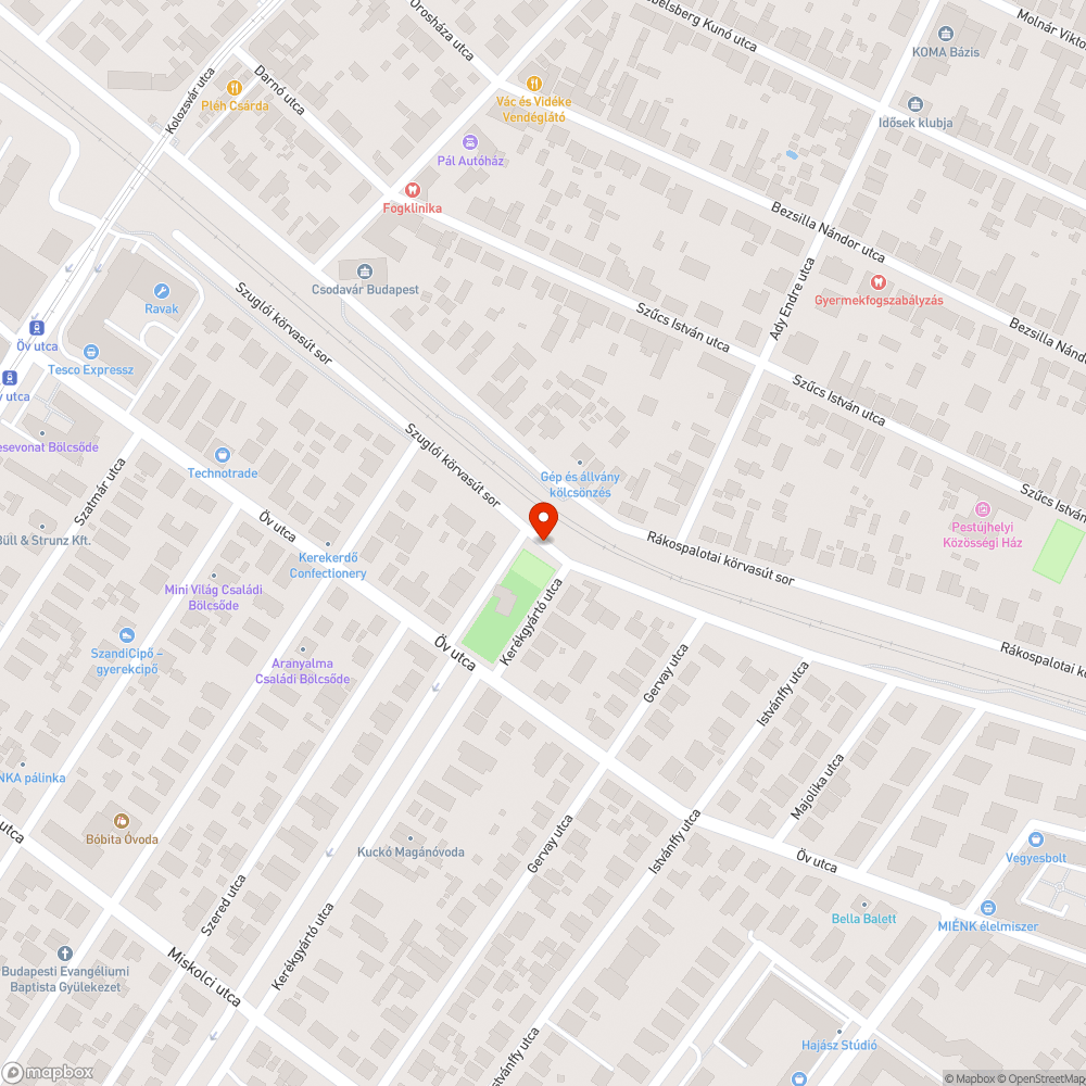 Aszfalt törmelék a játszótér mellett bejelentés helye