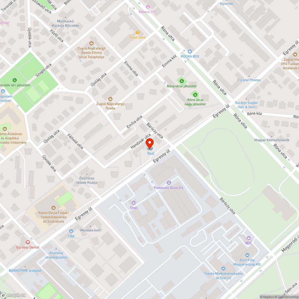 Eltűnt troli megálló bejelentés helye