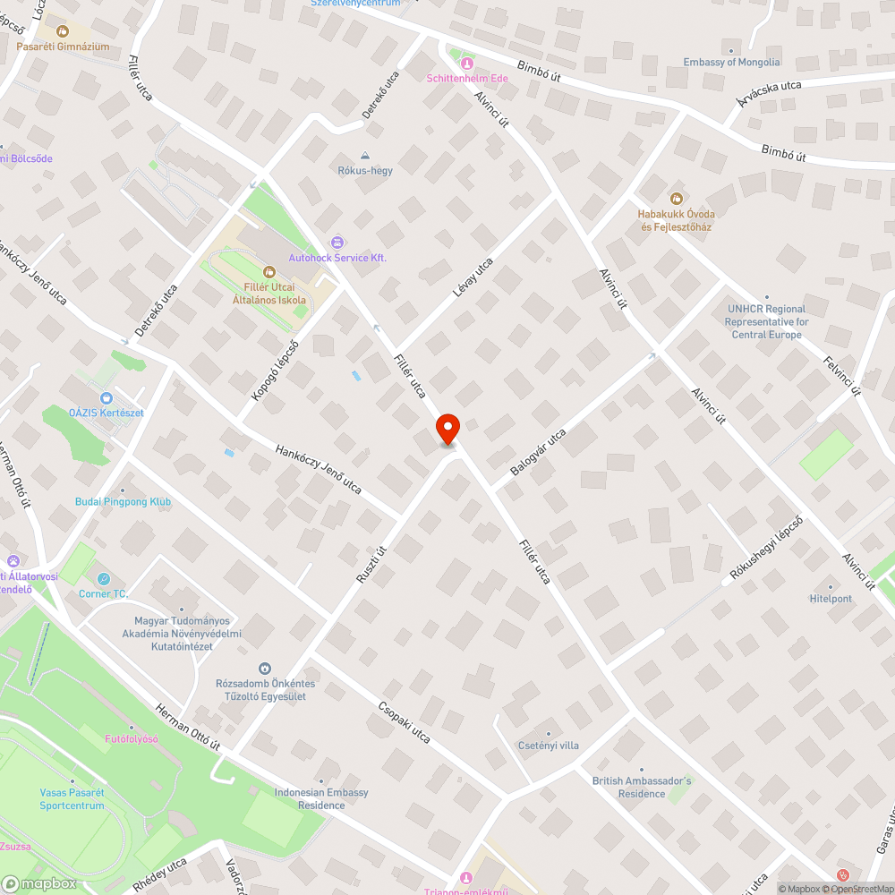 Befejezettlen járda bejelentés helye