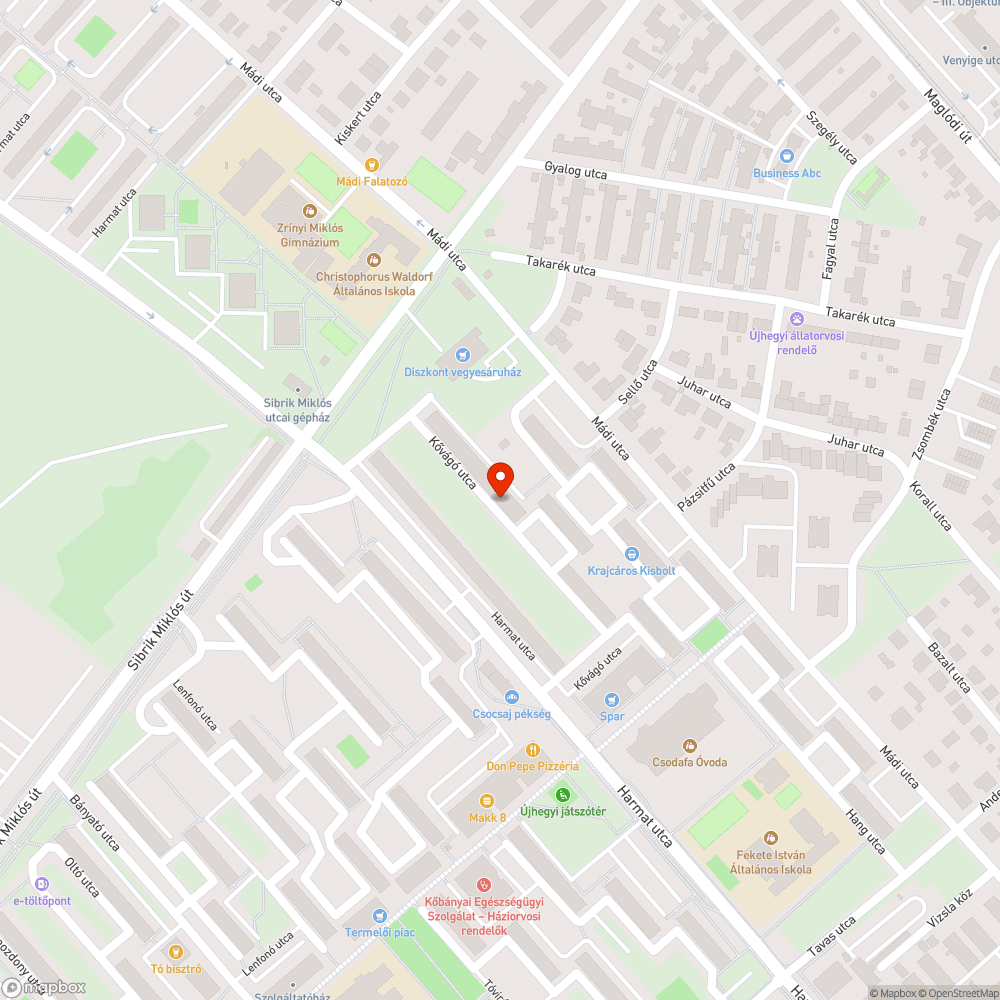 Mozgáskorlátozott parkoló felfestés, táblázás bejelentés helye