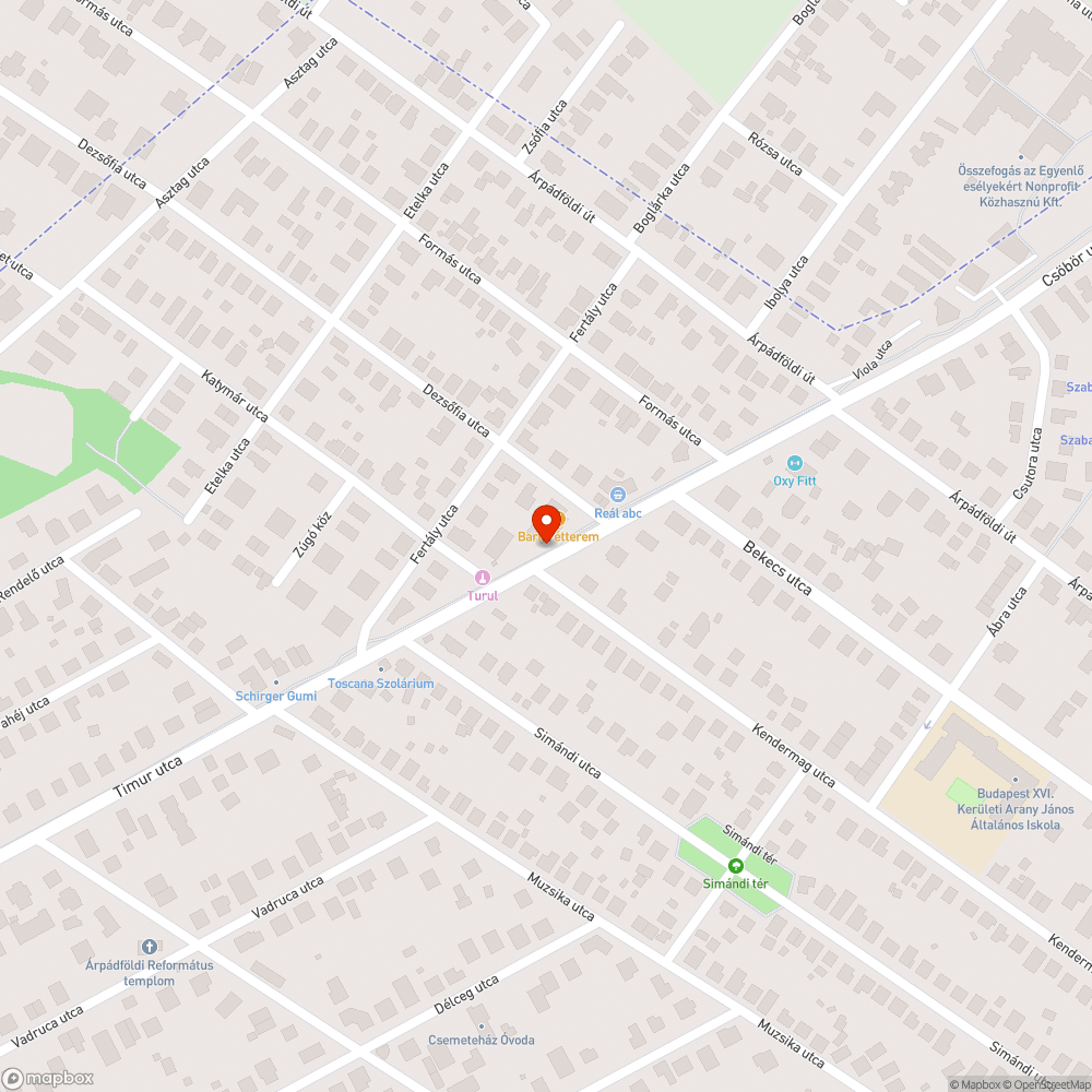 Graffitis váró bejelentés helye