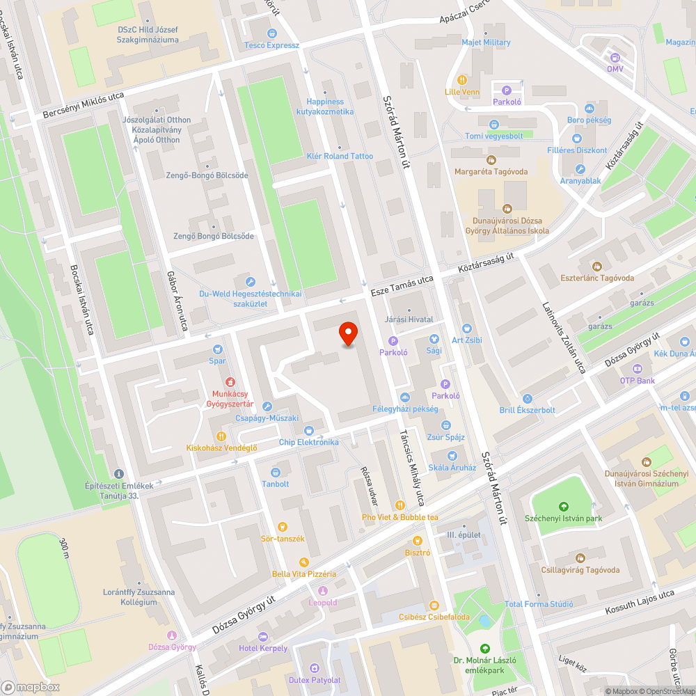 zöldterületi parkolás bejelentés helye