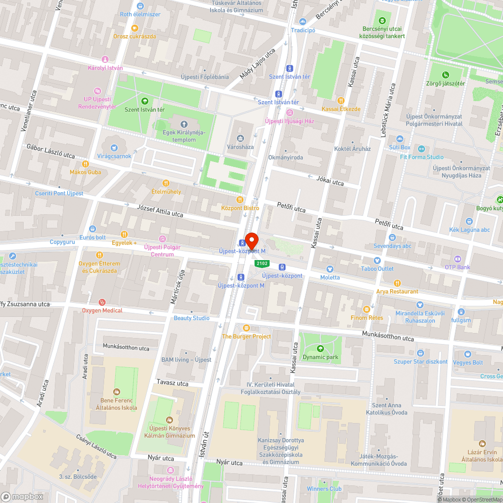 Újpesti lépcső bejelentés helye