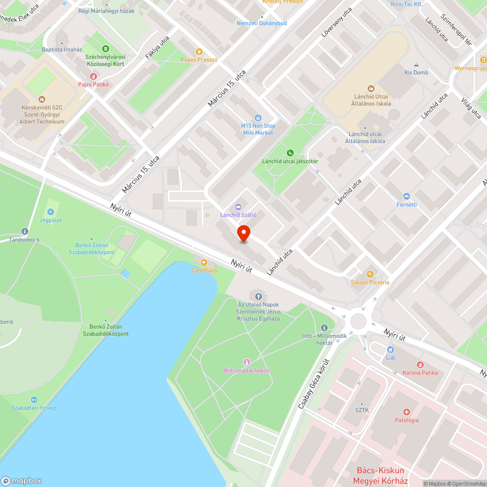 Otthagyott munkaárok a Nyíri úton bejelentés helye