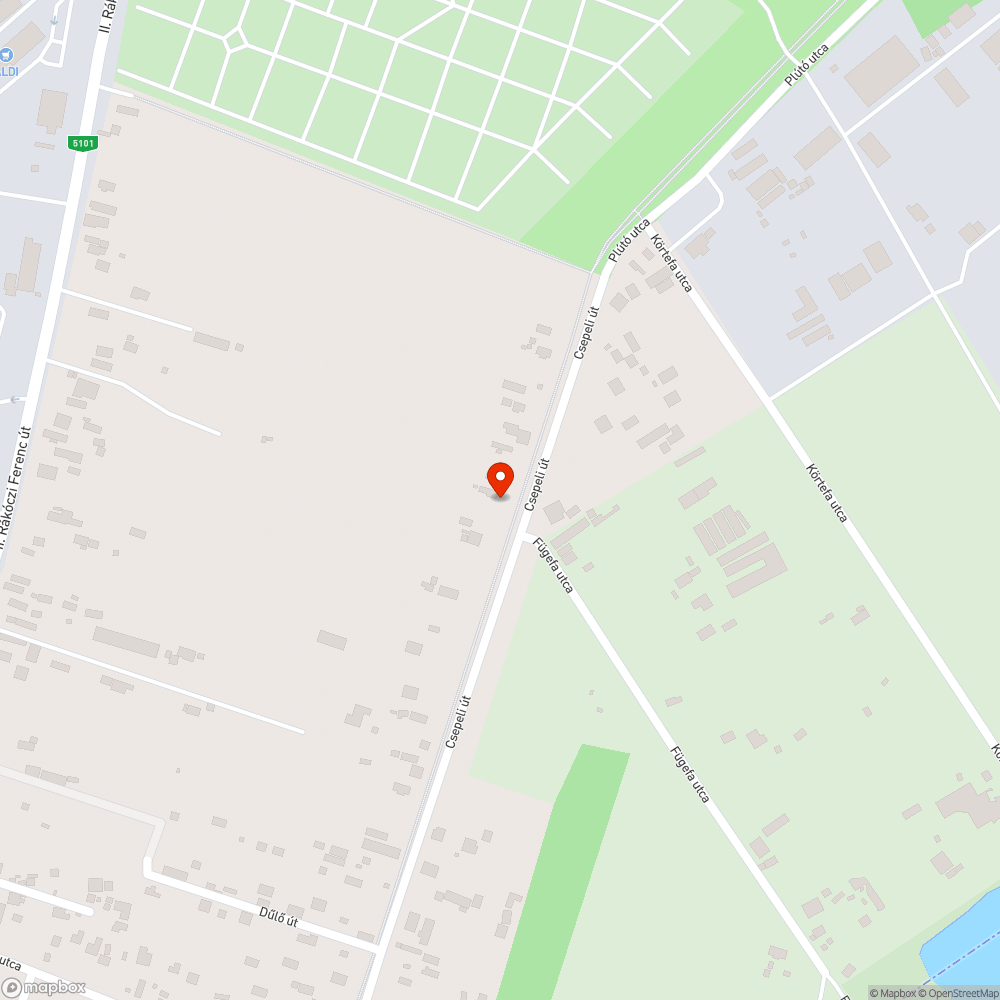 Megsüllyedt térkövek a Csepeli út menti kerékpárúton bejelentés helye