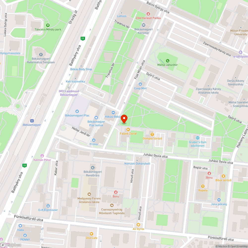 Leszakadt kuka bejelentés helye