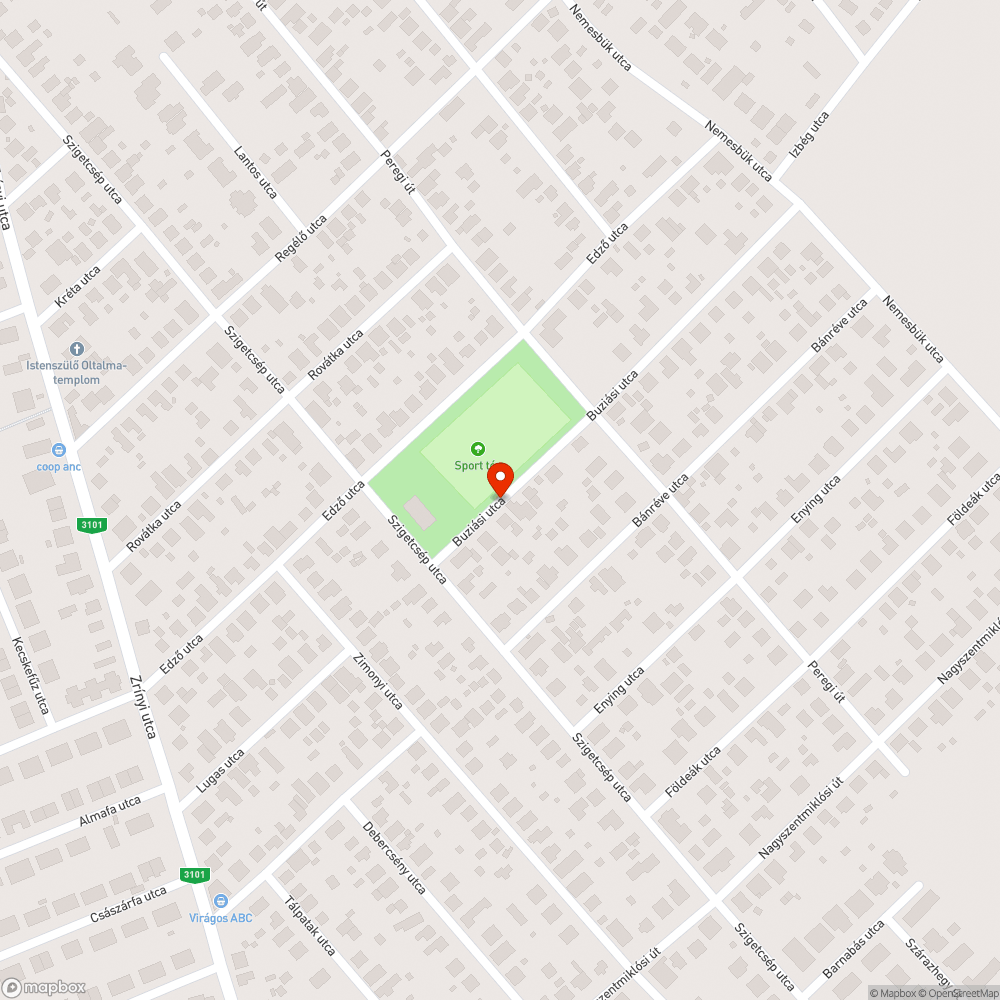 Kátyú bejelentés helye