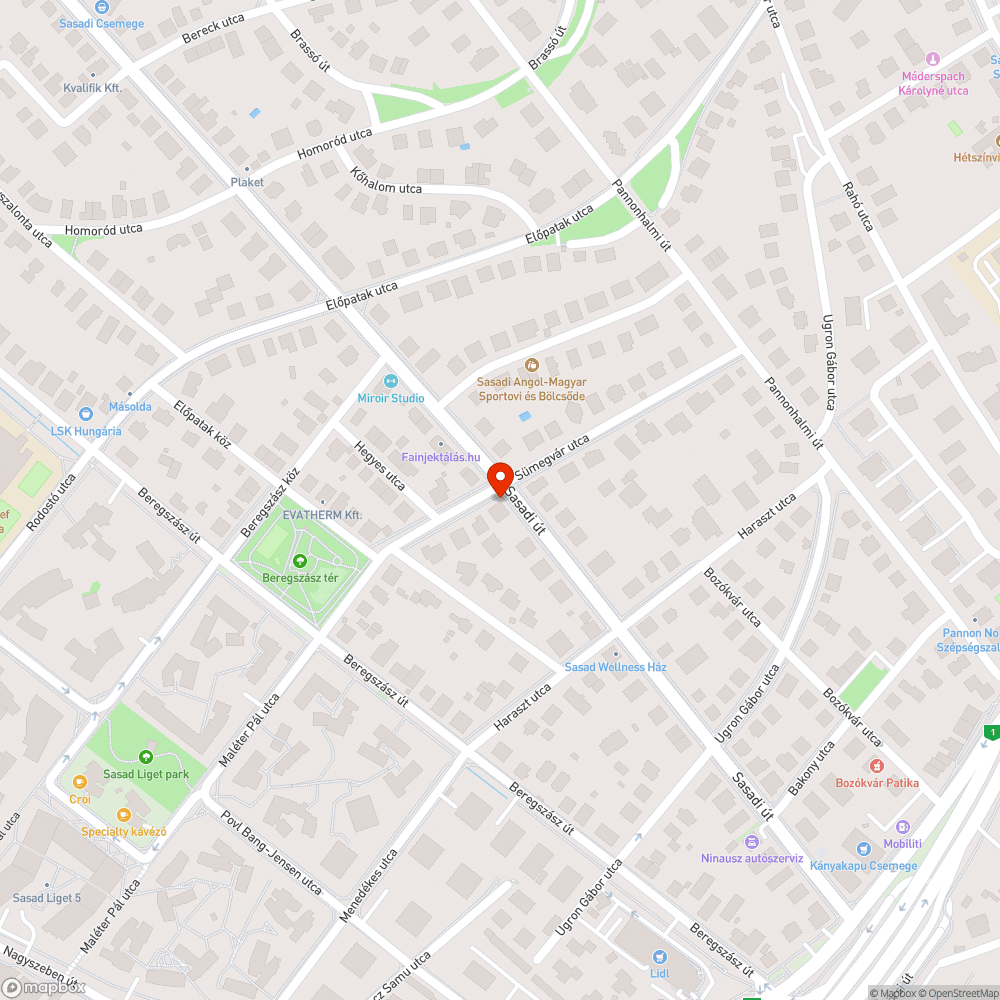 Hiányzó zebra a kereszteződésben bejelentés helye