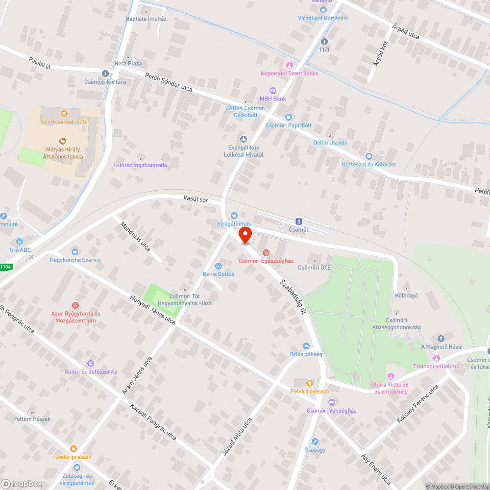 Csömör, Gorkij fasor - Egészségház H bejelentés helye