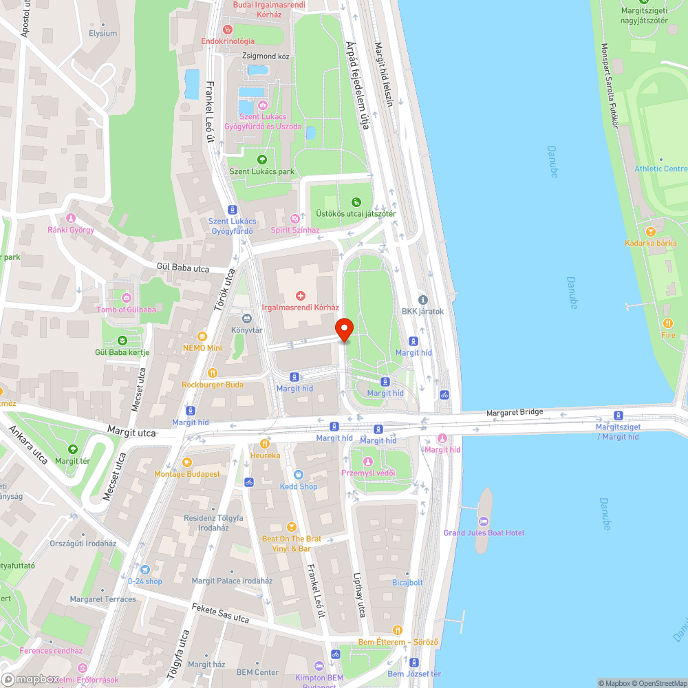 Firkás váró (Margit híd, budai hídfő) bejelentés helye