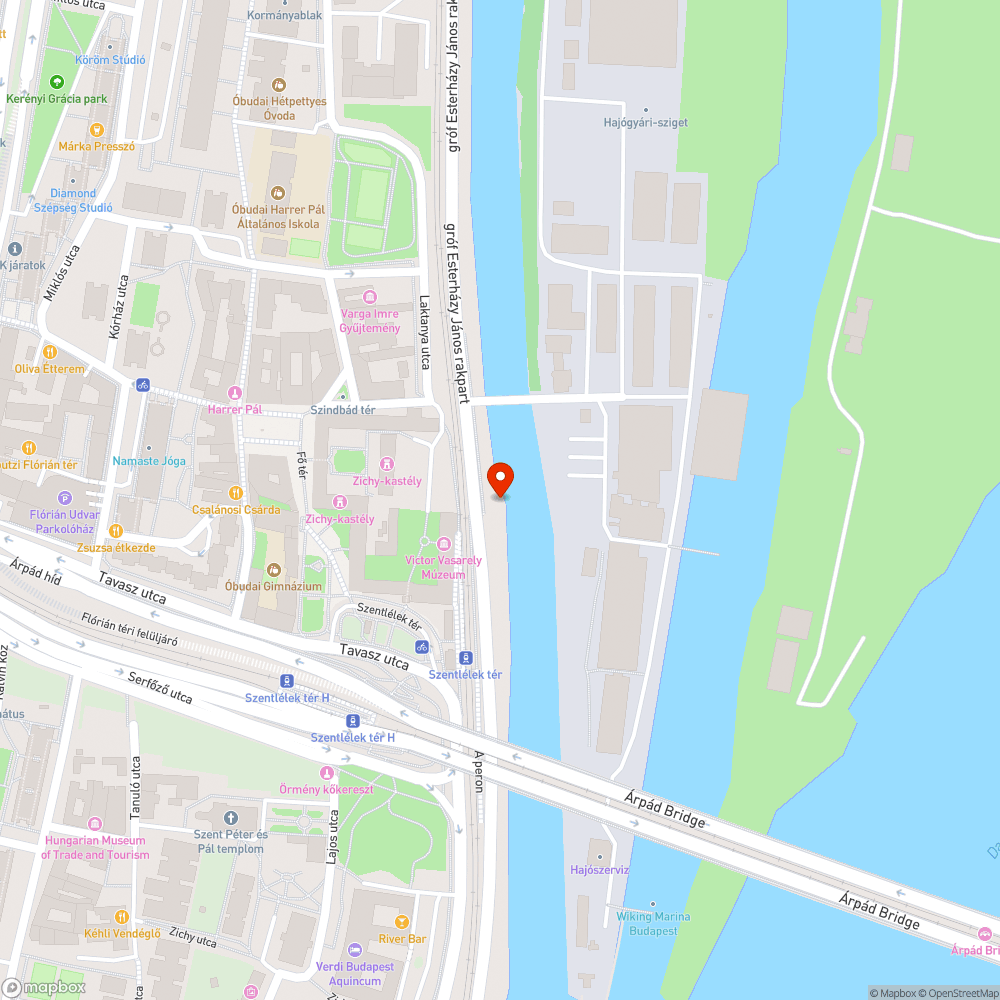 Szemetes zsákok a Duna parton bejelentés helye