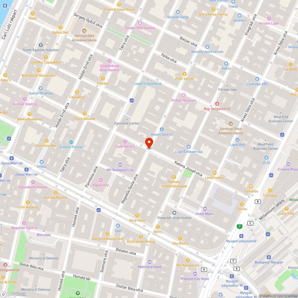 Veszélyes átjáró bejelentés helye