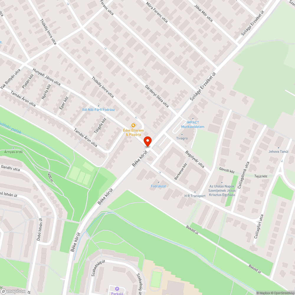 komposztálónak használt vízelvezető bejelentés helye