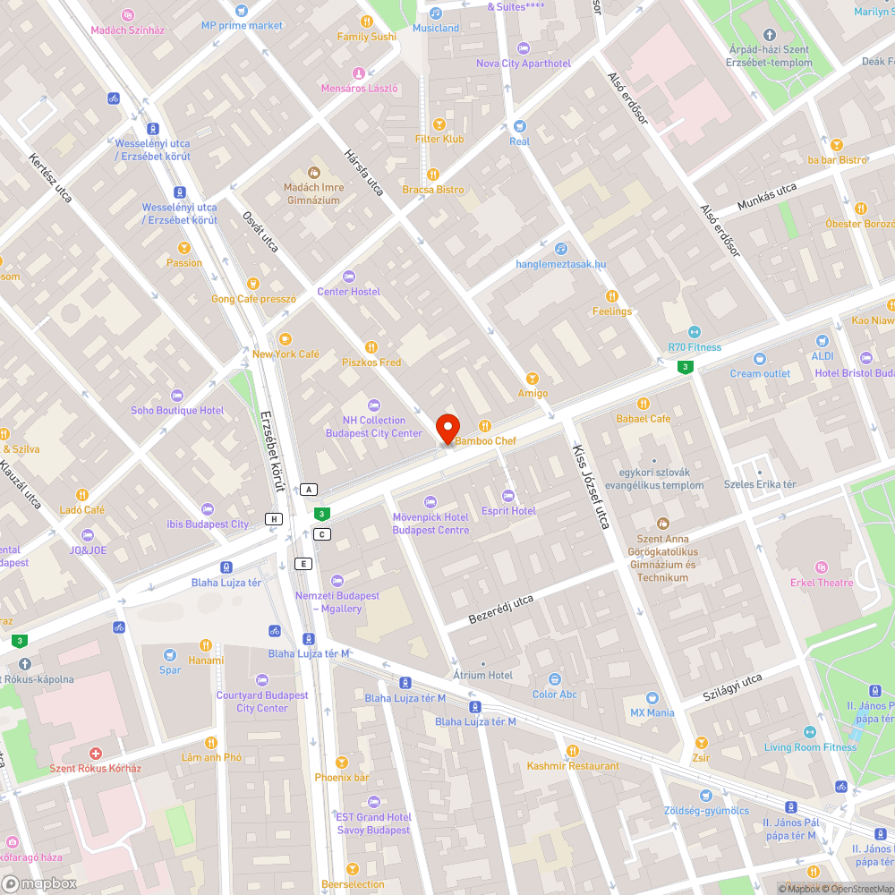 Hiányzó fényterelő bejelentés helye