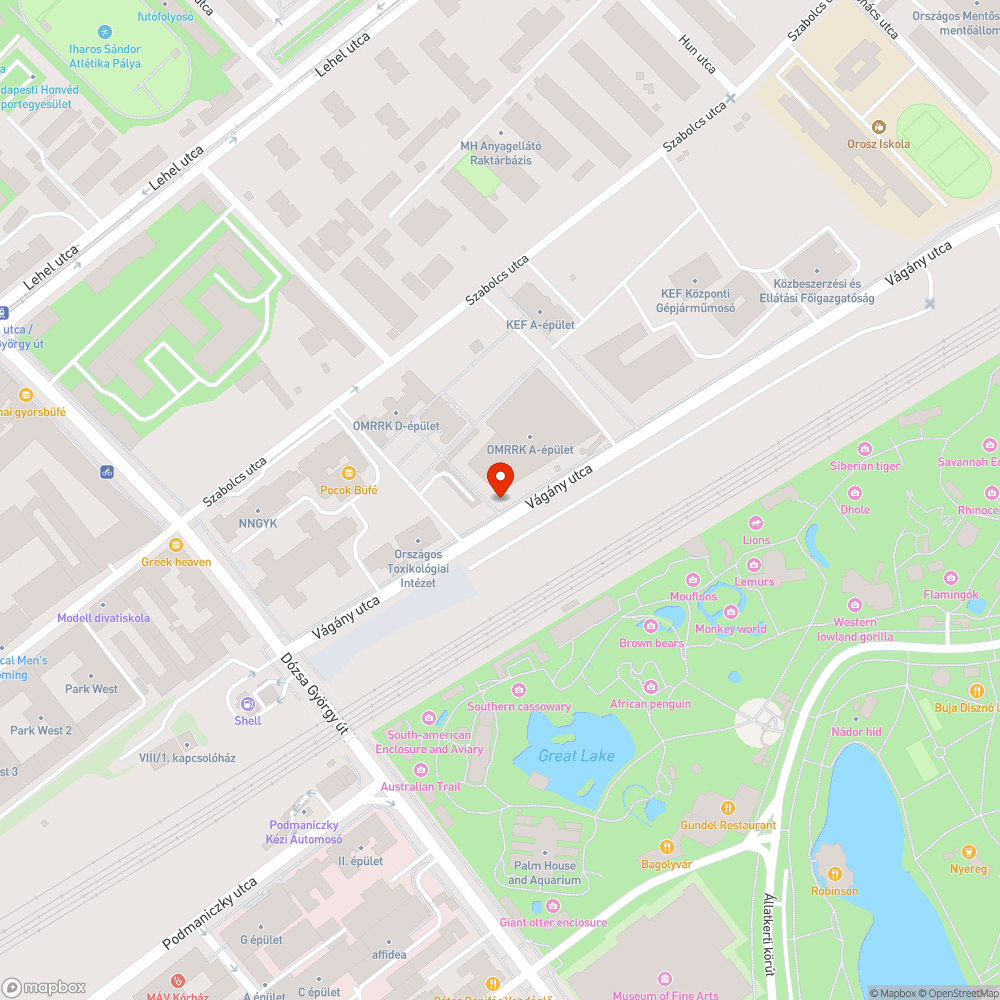 Vágány utcában kiemelt szegély a kerékpárúton bejelentés helye