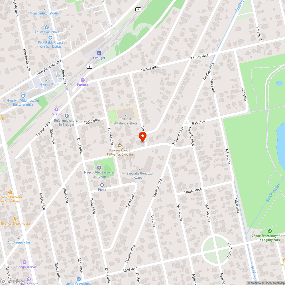 Szemét bejelentés helye