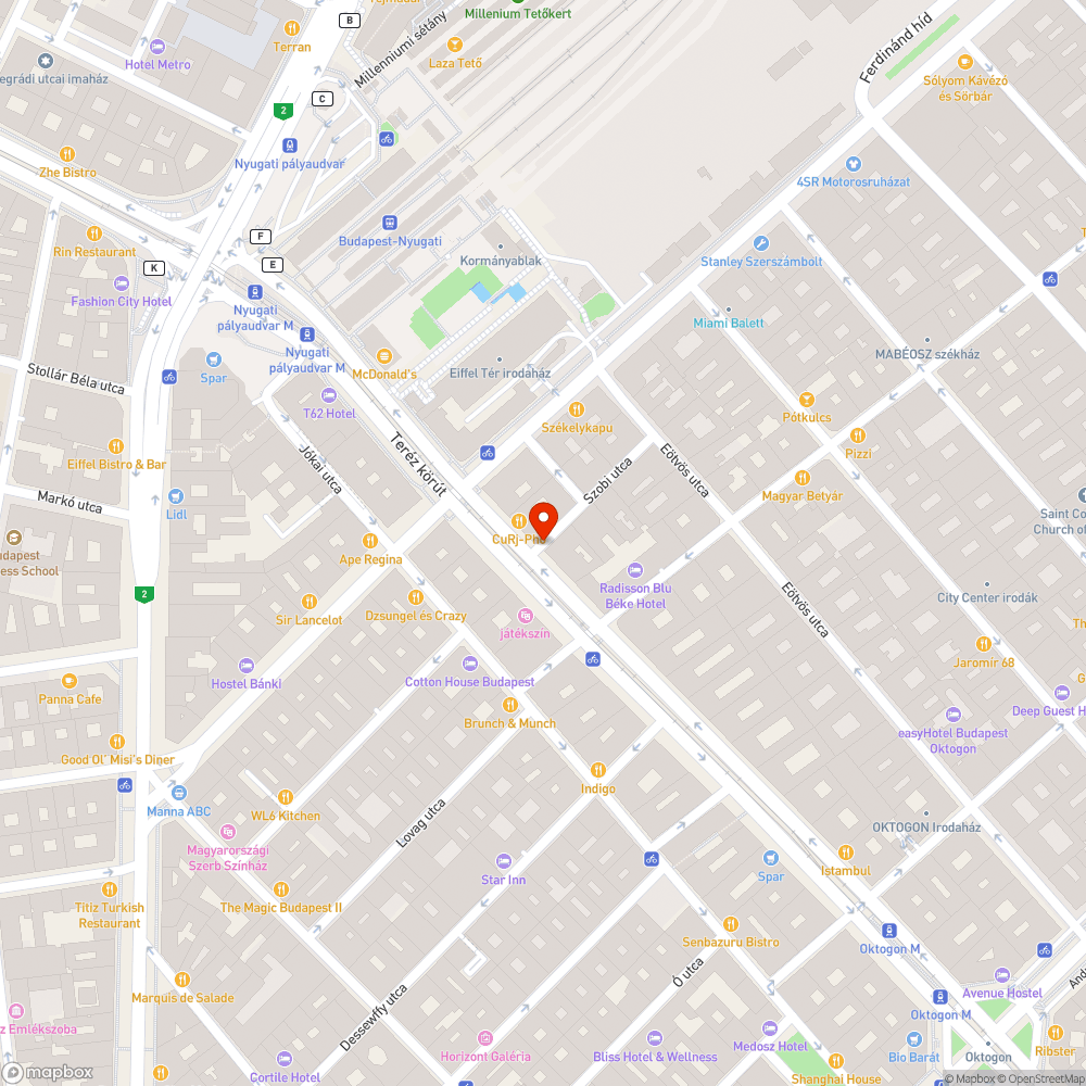 Kidőlt parkolásgátló bejelentés helye