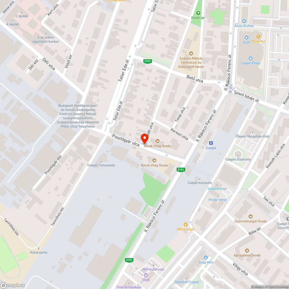 Lekopott útburkolati jel bejelentés helye