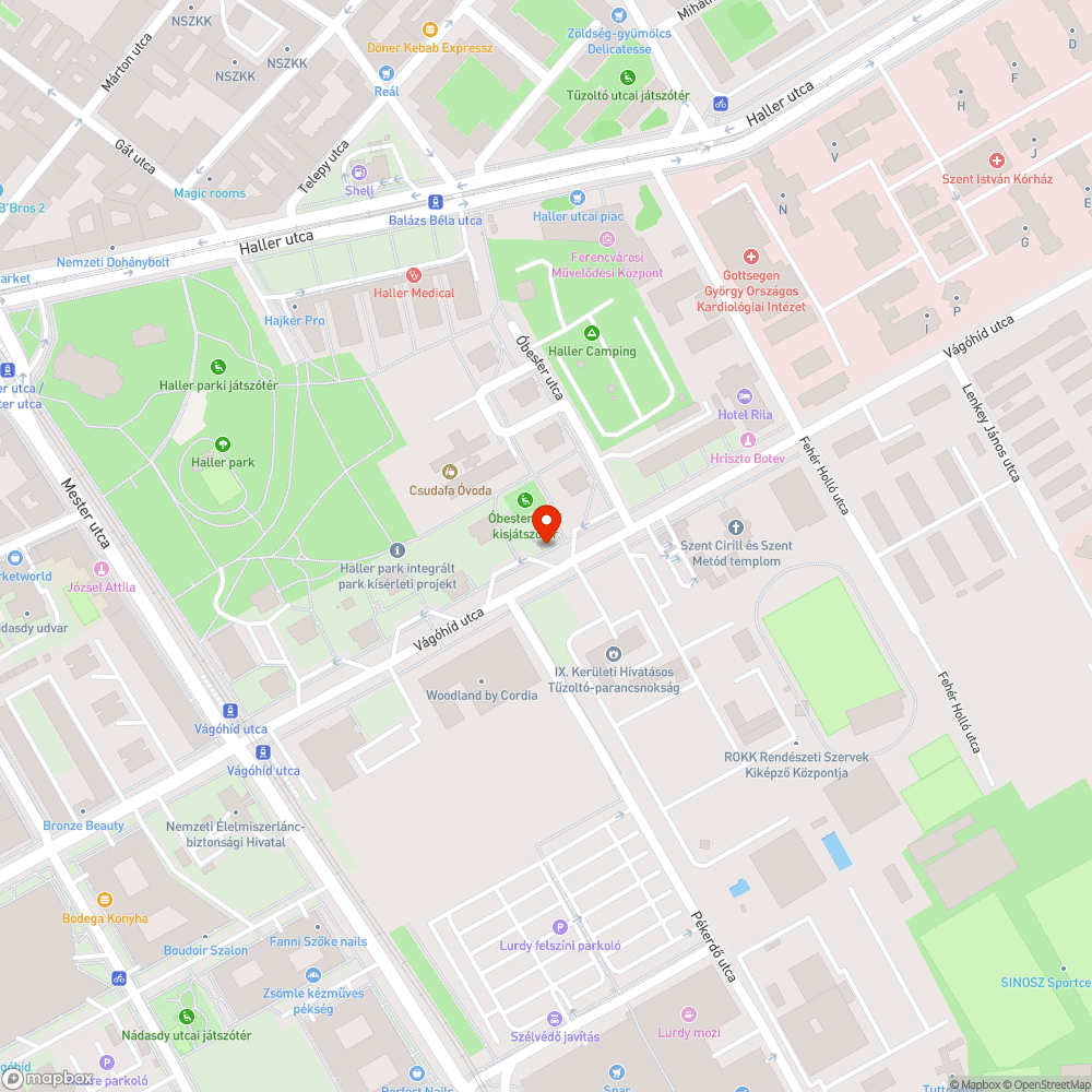 Szemét a járda mellett bejelentés helye