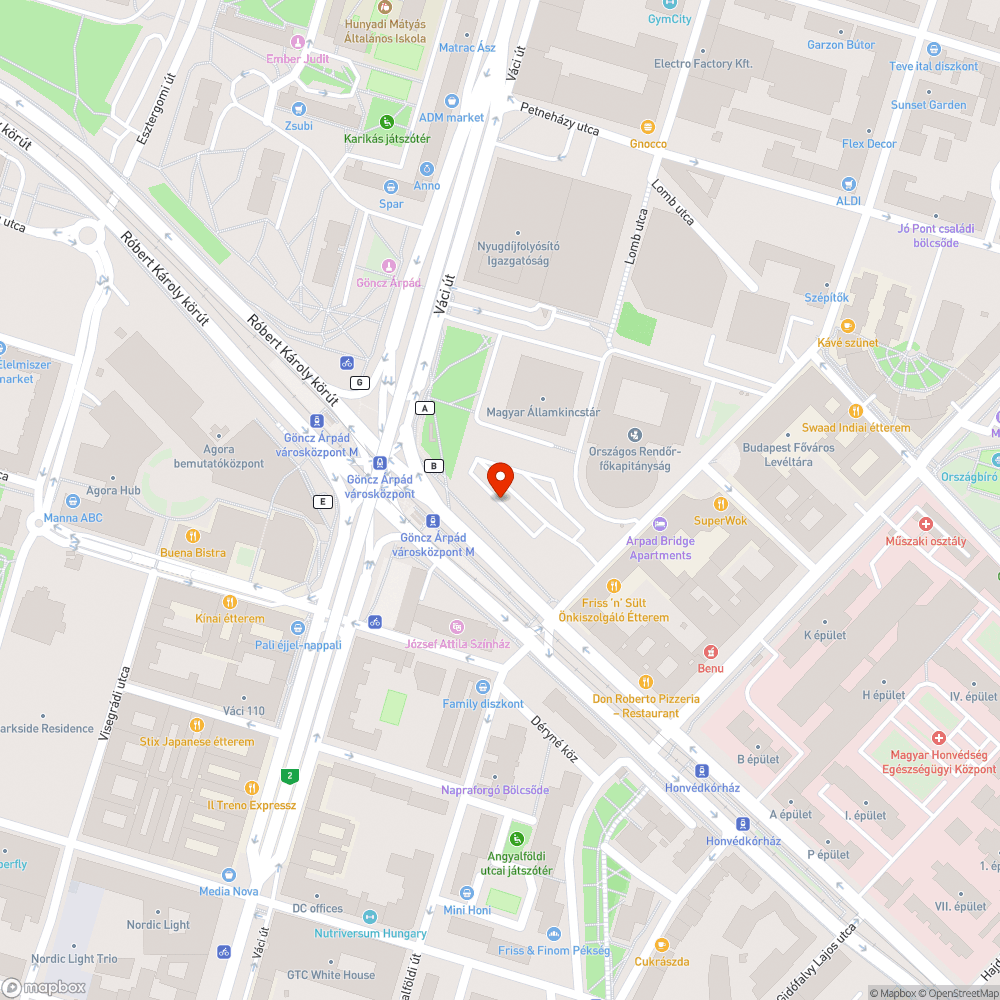 Kilazult kapaszkodó bejelentés helye