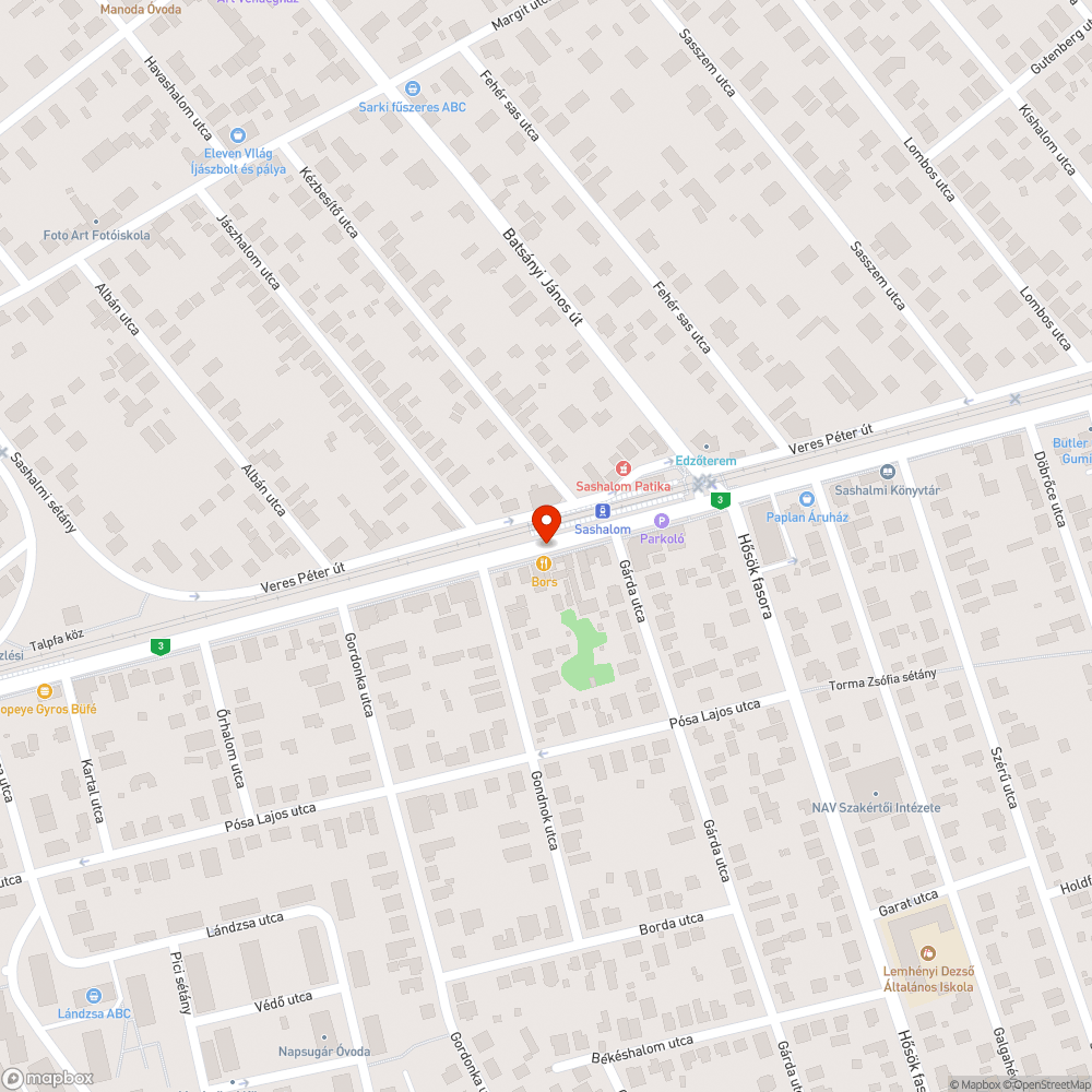 Parkoló autók bejelentés helye