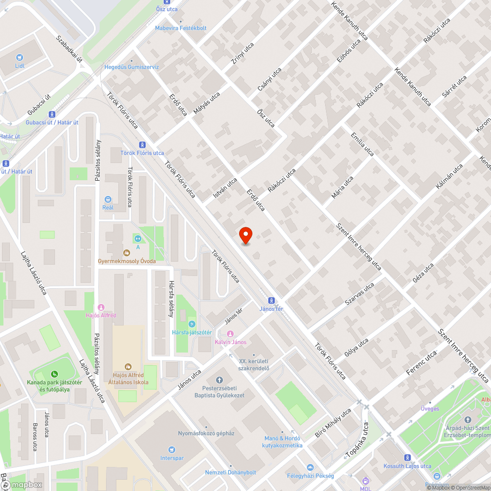 Rongálás(?) bejelentés helye