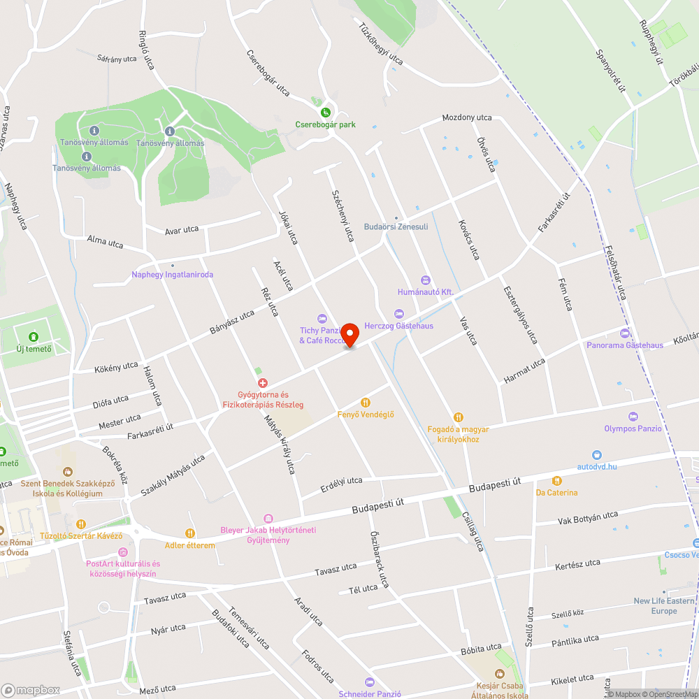 Kátyú bejelentés helye