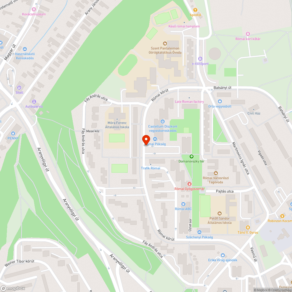 zöldterületi parkolás bejelentés helye