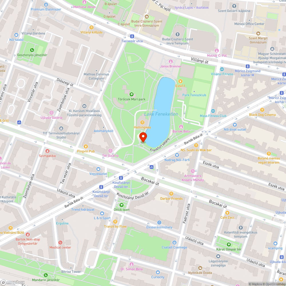 Szemét a Feneketlen-tónál bejelentés helye