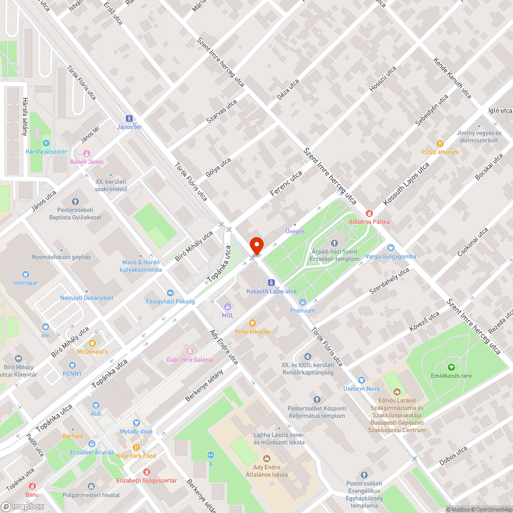 Zebra felfestés bejelentés helye